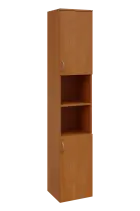 N 6 - 42DN kancelářská skříň, 2-dveřová/nika, pravá, 2150x400x400, olše jantar